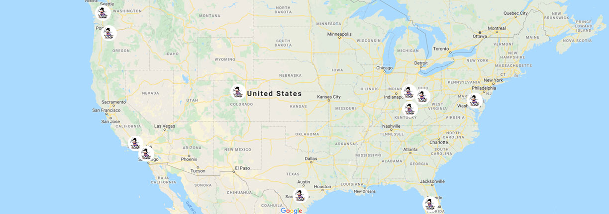 Webby Dance Company Locations in the US
